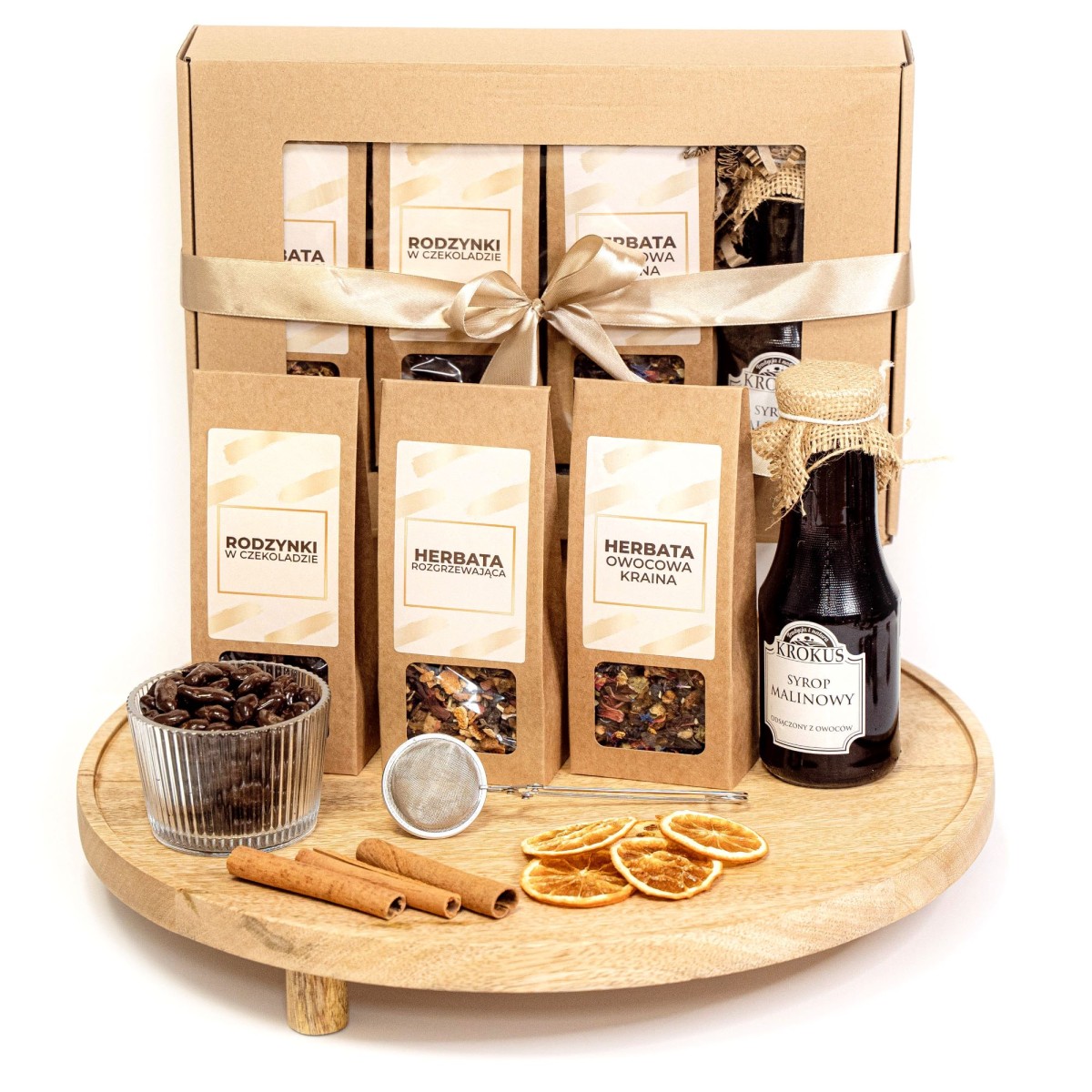 Zestaw prezentowy z herbatą i dodatkami